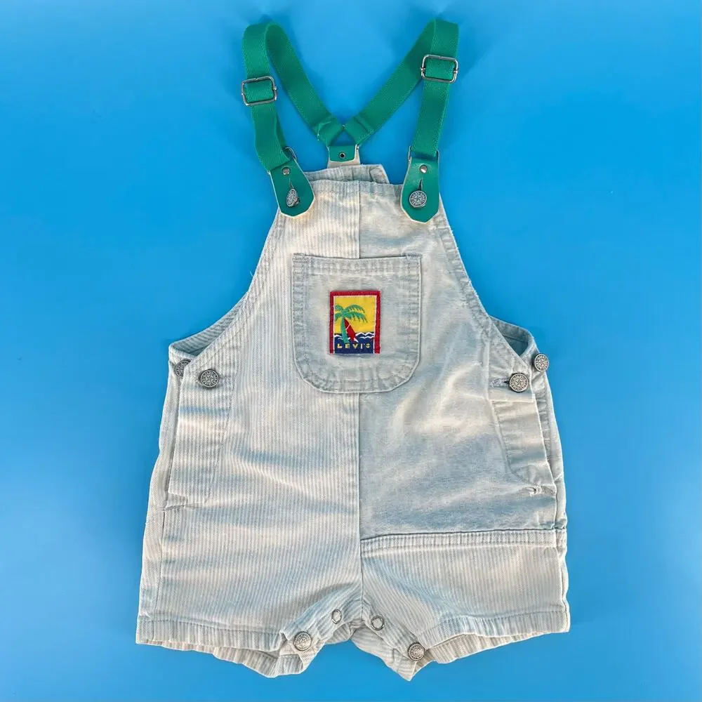 Y2K Little Levis short overalls 24 months 2000s vintage